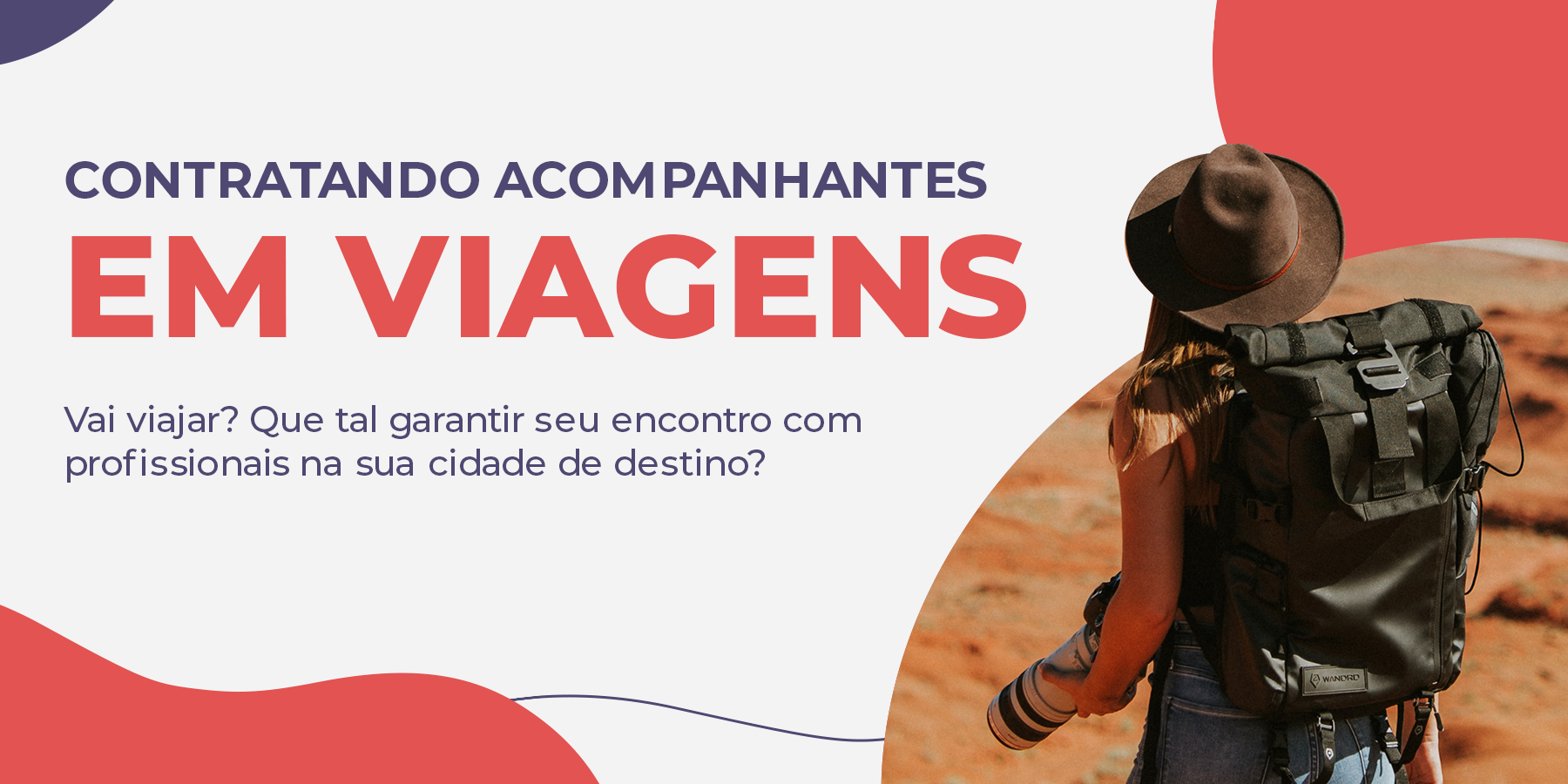 acompanhantes em viagens