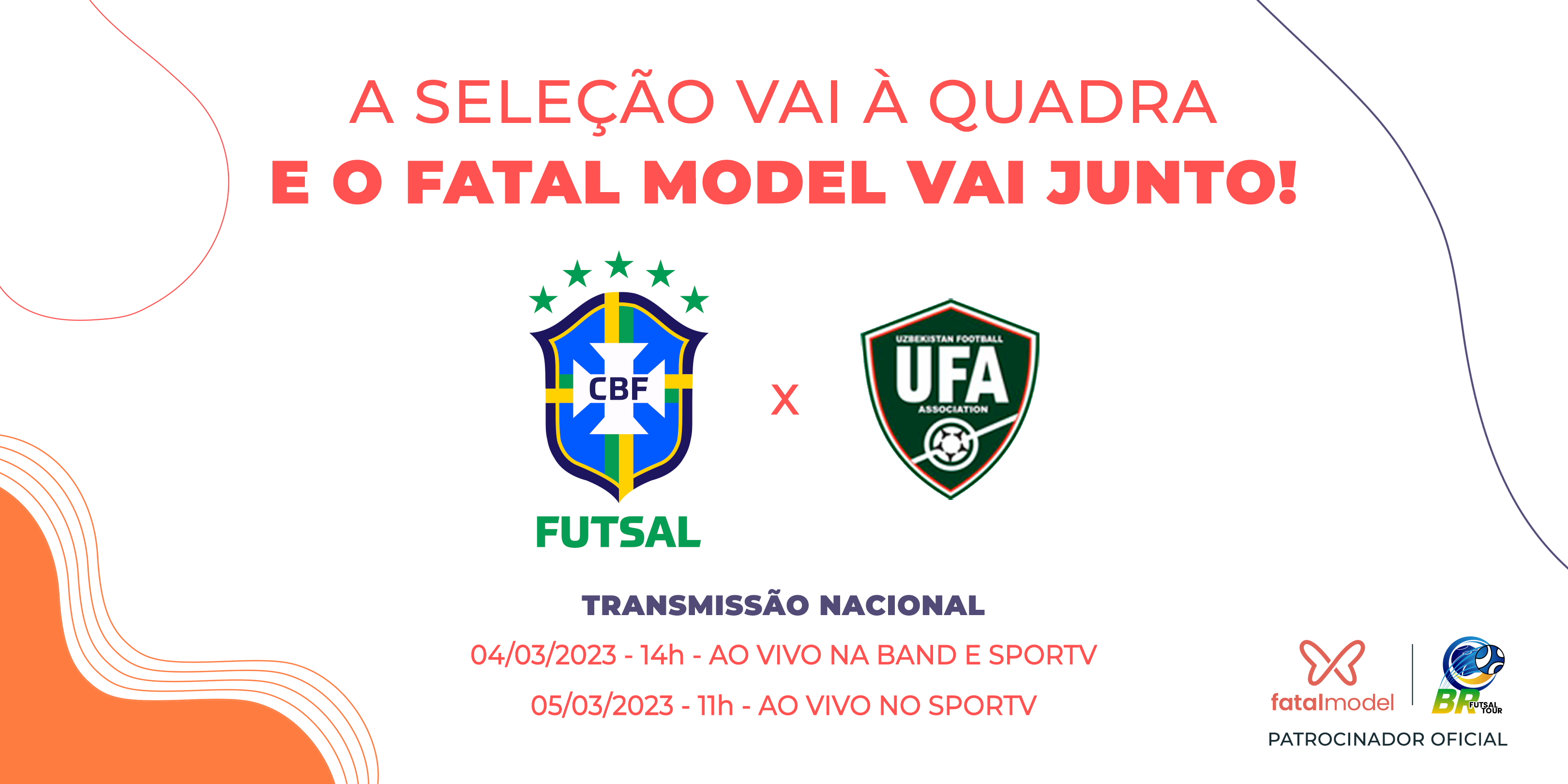 Fatal Model patrocina jogos da Seleção Brasileira de Futsal