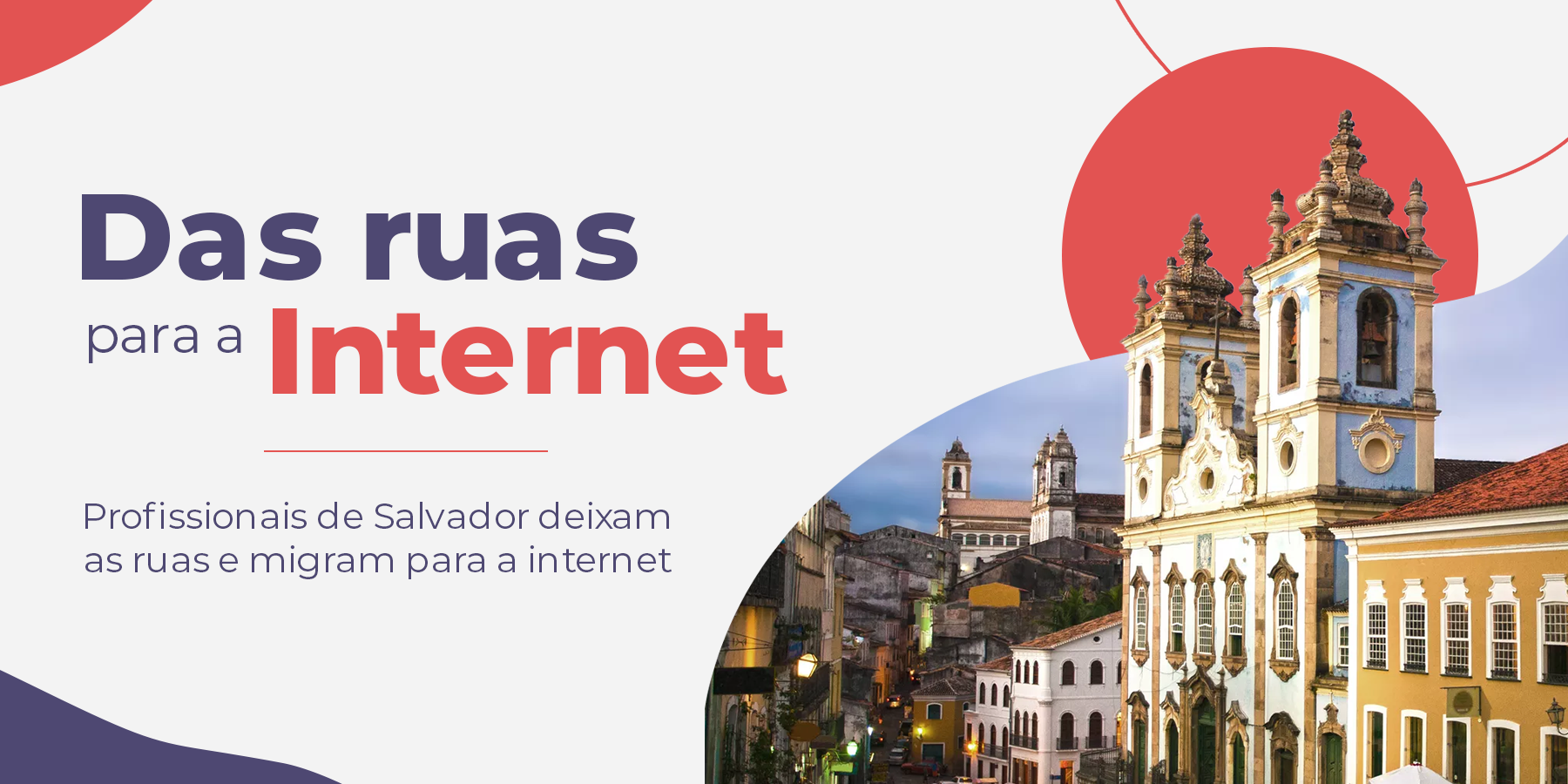 das ruas para a internet